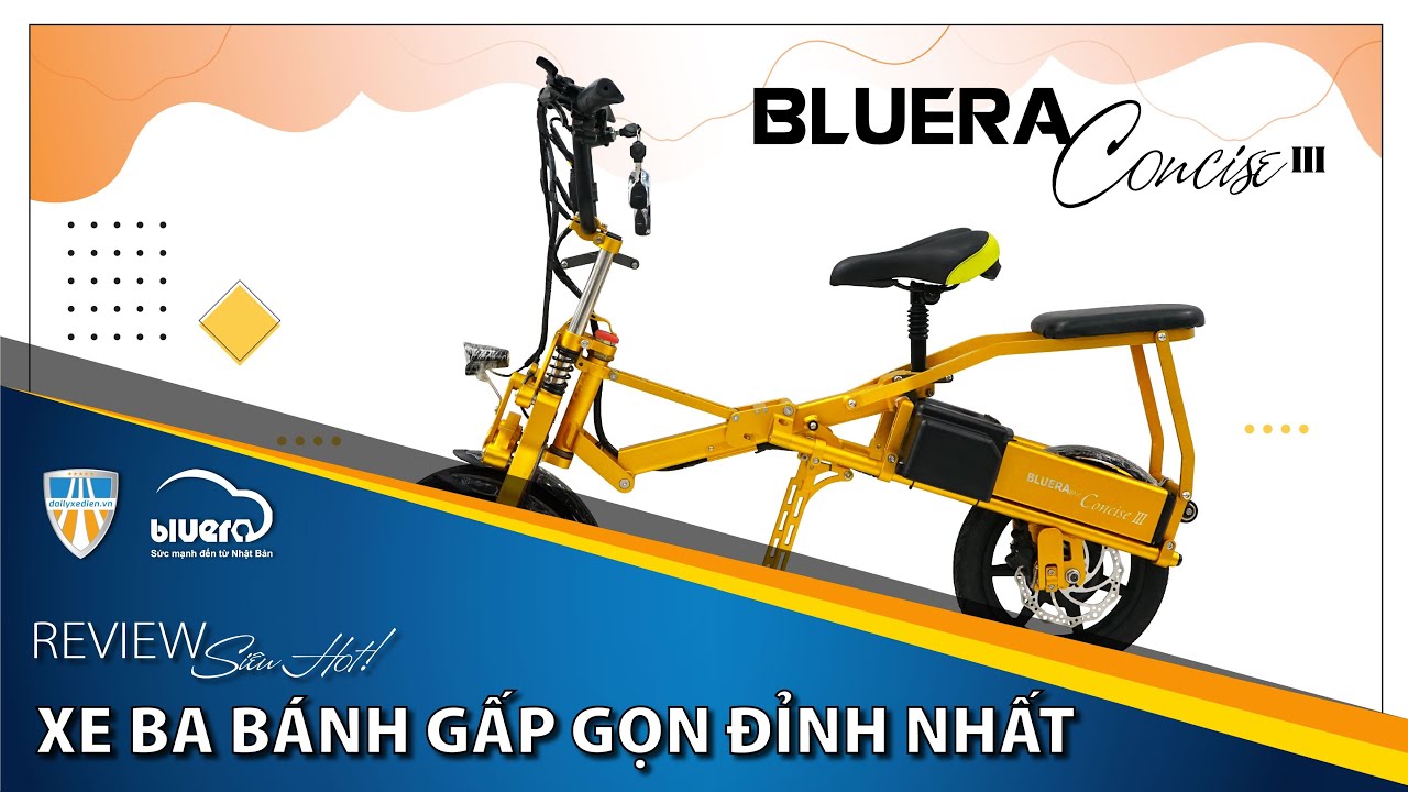 Độc quyền: Xe điện gấp gọn chỉ nặng 22kg ?? Review chi tiết xe điện Concise  siêu tiện lợi.