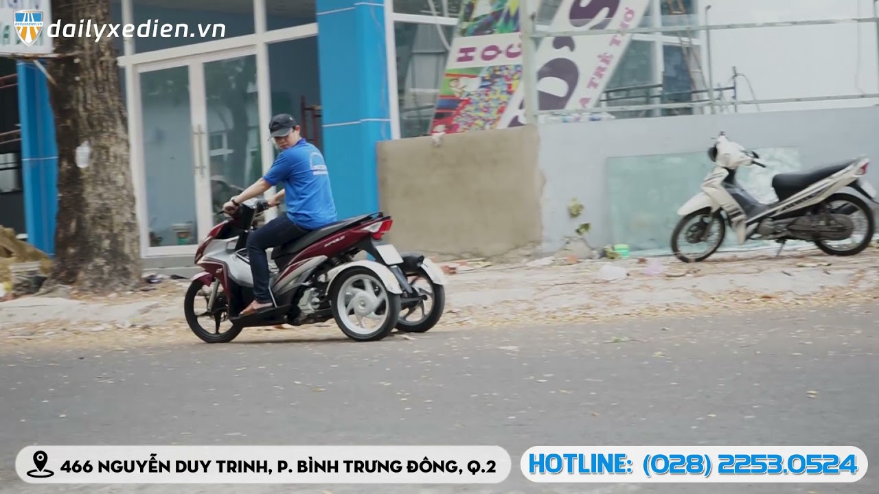 Xe 3 bánh độ SUZUKI visai tiến lùi công nghệ mới trơn tru ngon lành