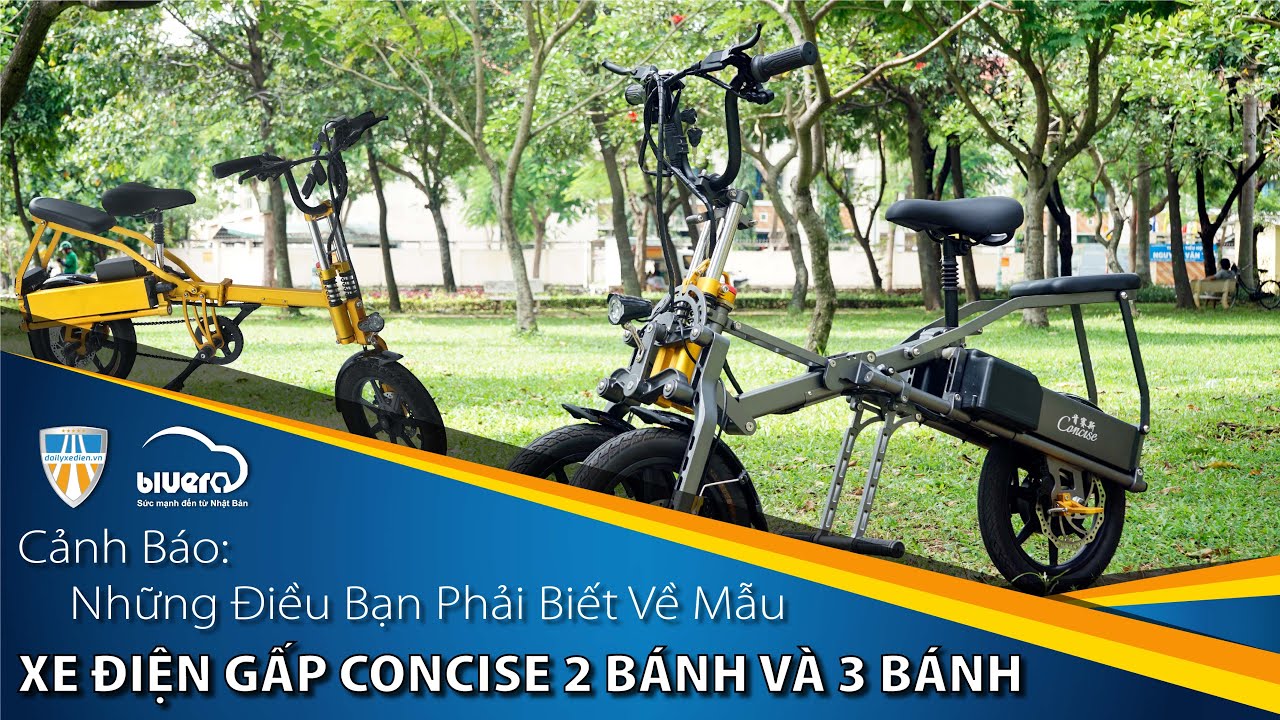 Cảnh báo: Những điều bạn phải biết về mẫu xe điện gấp Concise 2 bánh và 3 bánh.