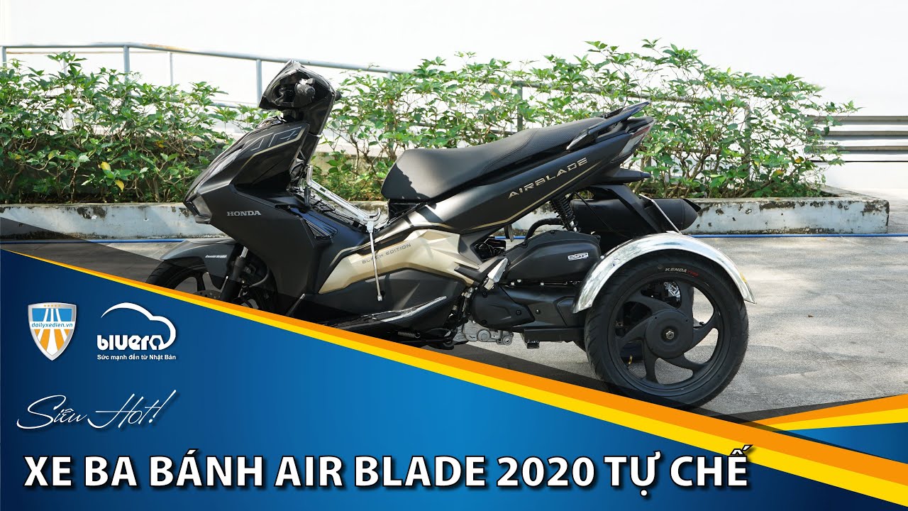 MỚI !! Xe ba bánh Air Blade 2020 chế độ 3 bánh bao ngầu, thiết kế gọn gàng dễ dàng sử dụng