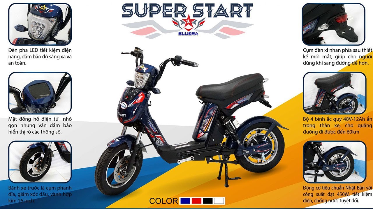 Review xe đạp điện Bluera Super Star