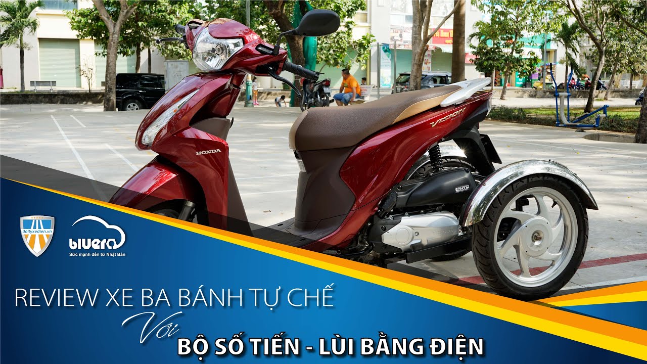 Siêu phẩm xe tay ga chế với cầu vi sai hộp số điện