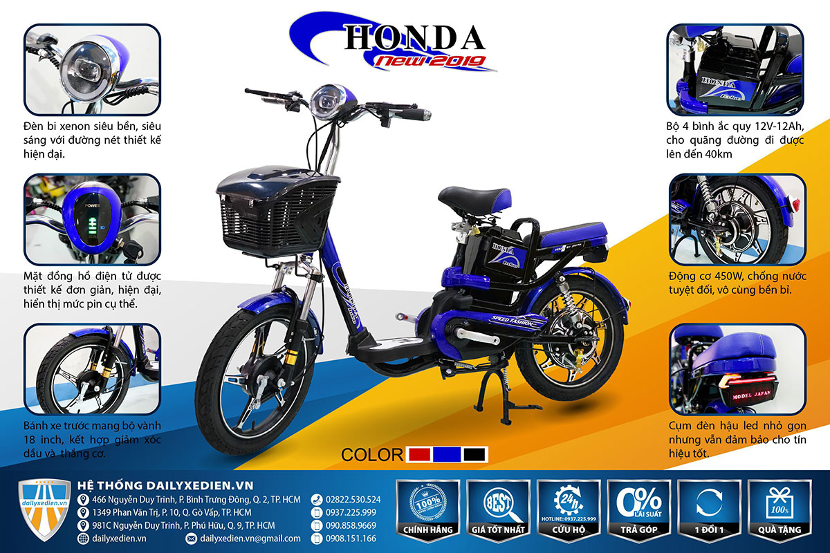 Xe đạp điện Honda  Thế Giới Xe Chạy Điện  thegioixechaydiencomvn
