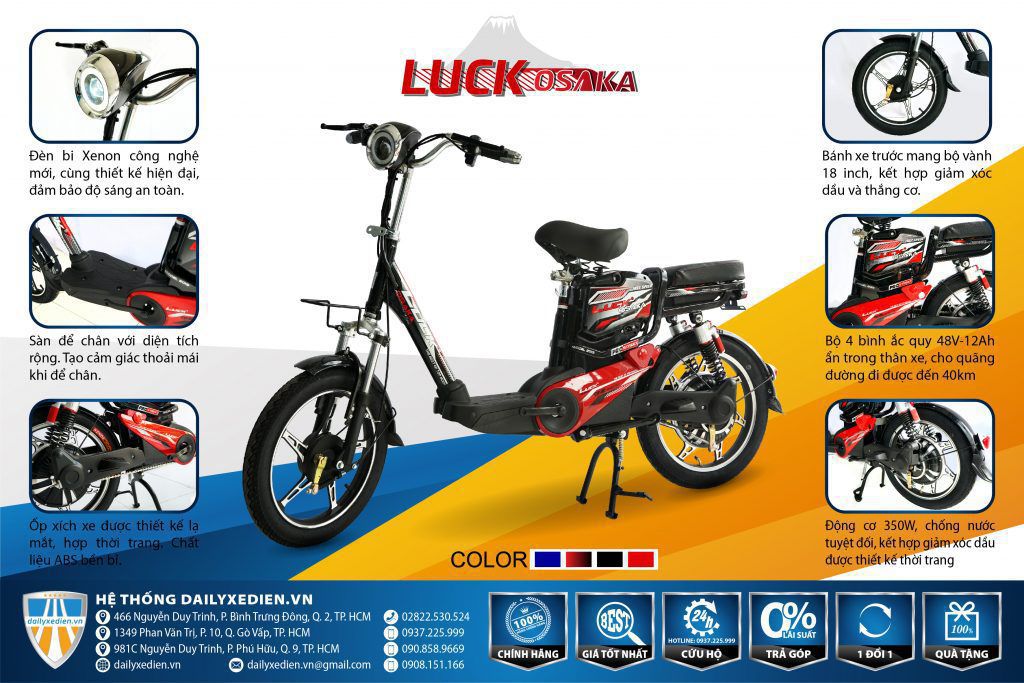 Xe đạp điện Luck Osaka