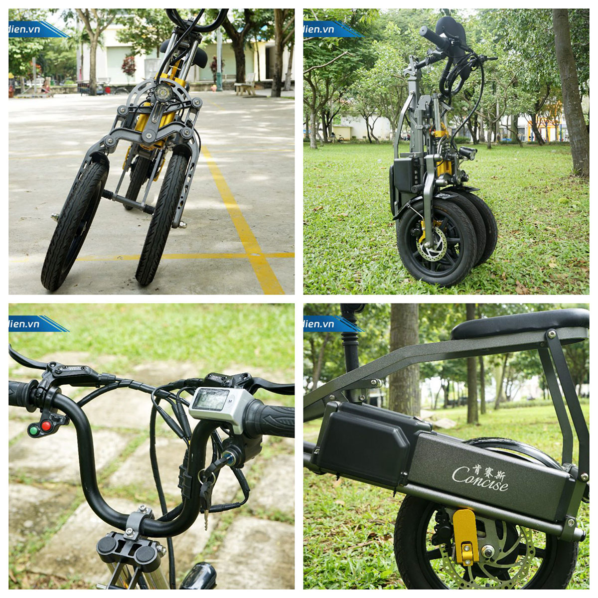 Review mẫu xe đạp điện gấp 3 bánh đa năng tiện dụng nhất hiện nay