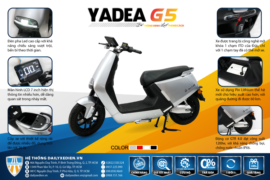 xe may dien yadea g5 1 - Xe máy điện Yadea G5