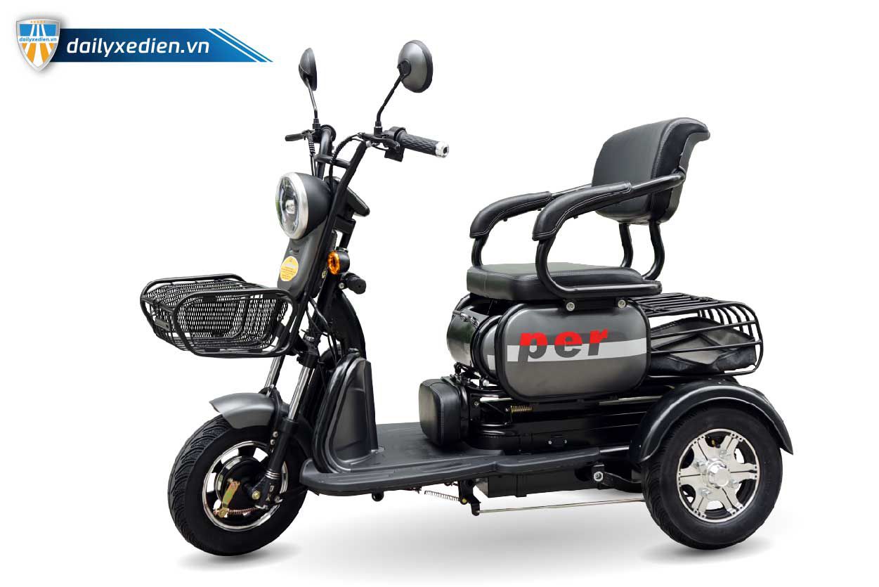 Xe điện 3 bánh cho người khuyết tật giá rẻ và chất lượng nhất hiện nay xe ba banh dien super ct 02 - Xe điện 3 bánh cho người khuyết tật giá rẻ và chất lượng nhất hiện nay