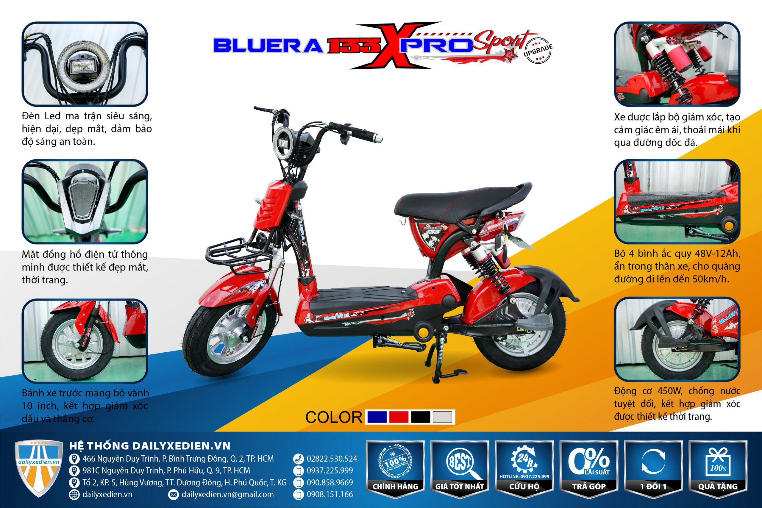 xe đạp điện bluera 133 Xpro Sport