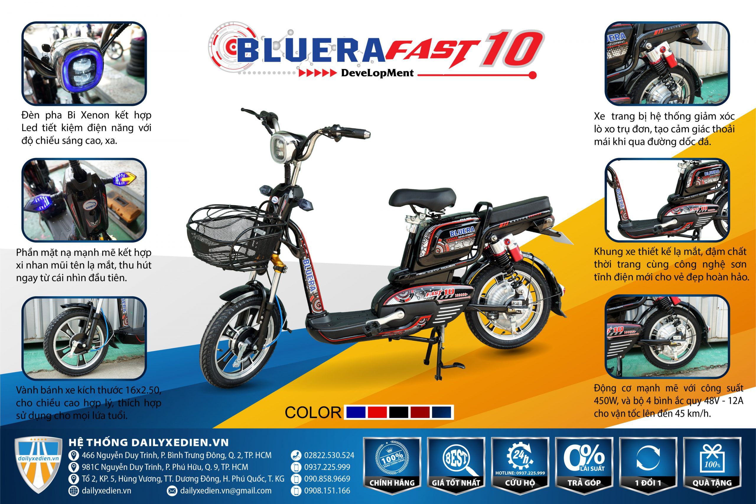 Xe đạp điện Bluera Fast 10