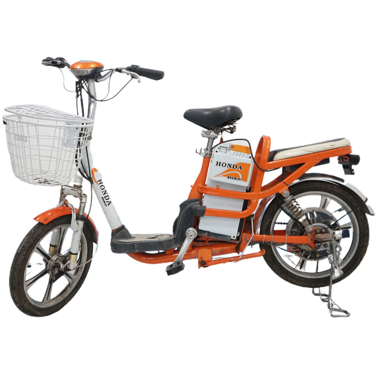 Xe đạp điện Honda màu cam cũ giá rẻ 15