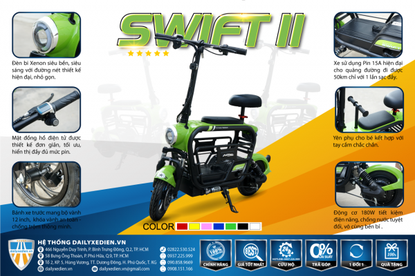 xe dap dien Swift 2 yen daily tongthe 600x400 - Xe đạp điện SWIFT 2 yên