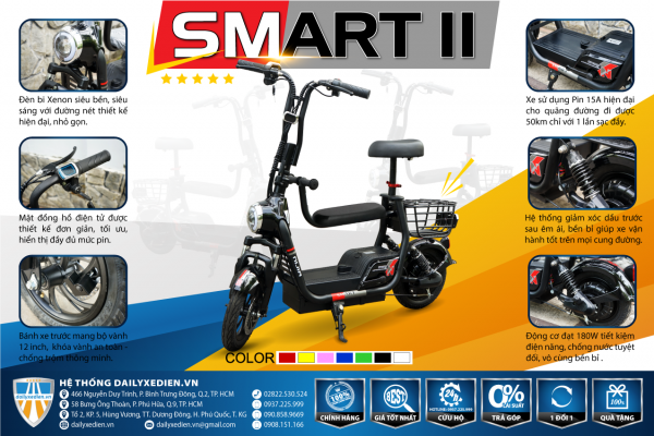 xe dap dien smart 2 yen tongthe 1 600x400 - Xe đạp điện NIJIA SMART 2 yên
