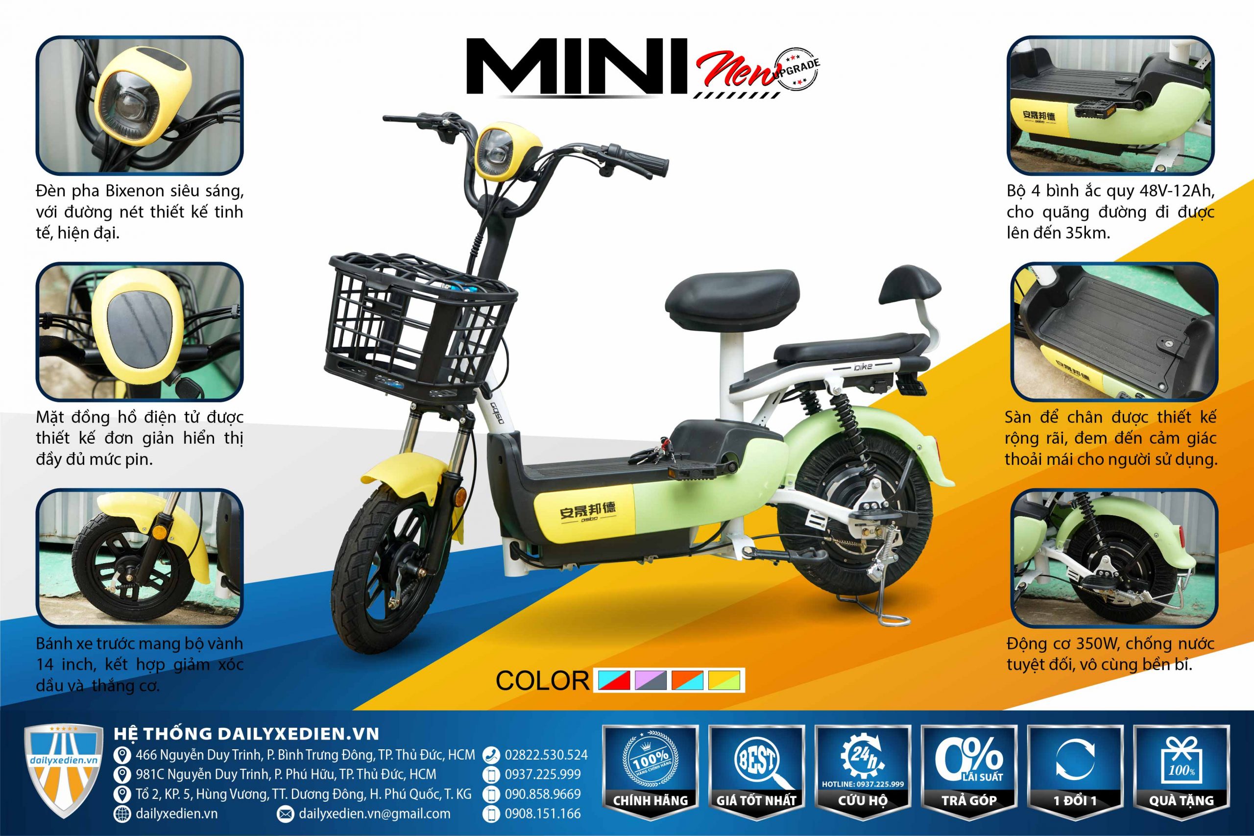 Xe đạp điện Mini mẫu mới 