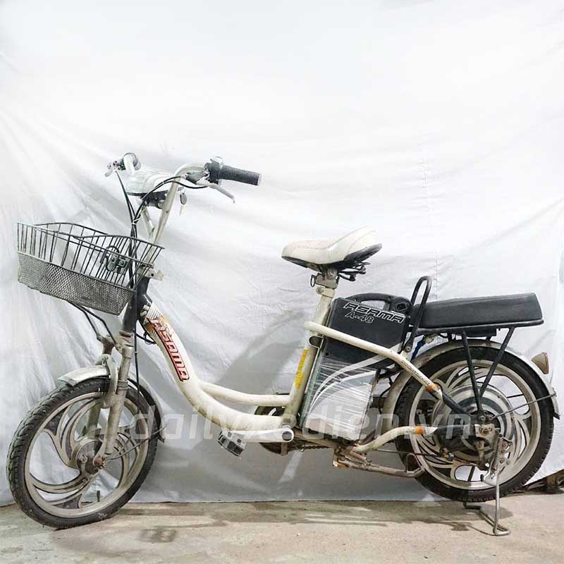 Xe đạp điện Asama A48 cũ - Trắng