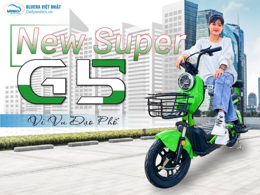 xe đạp điện New Super G5 chính hãng