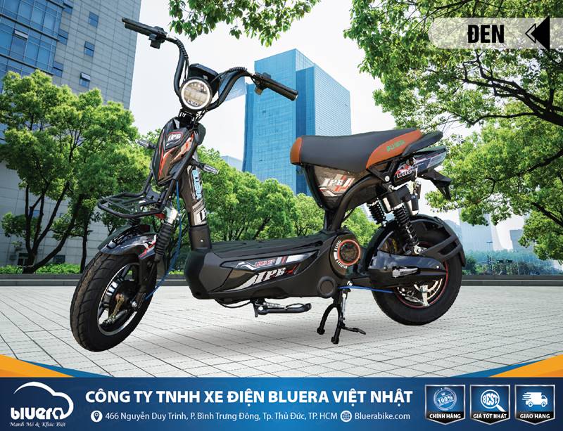 Xe đạp điện màu đen Bluera IP6 Pro