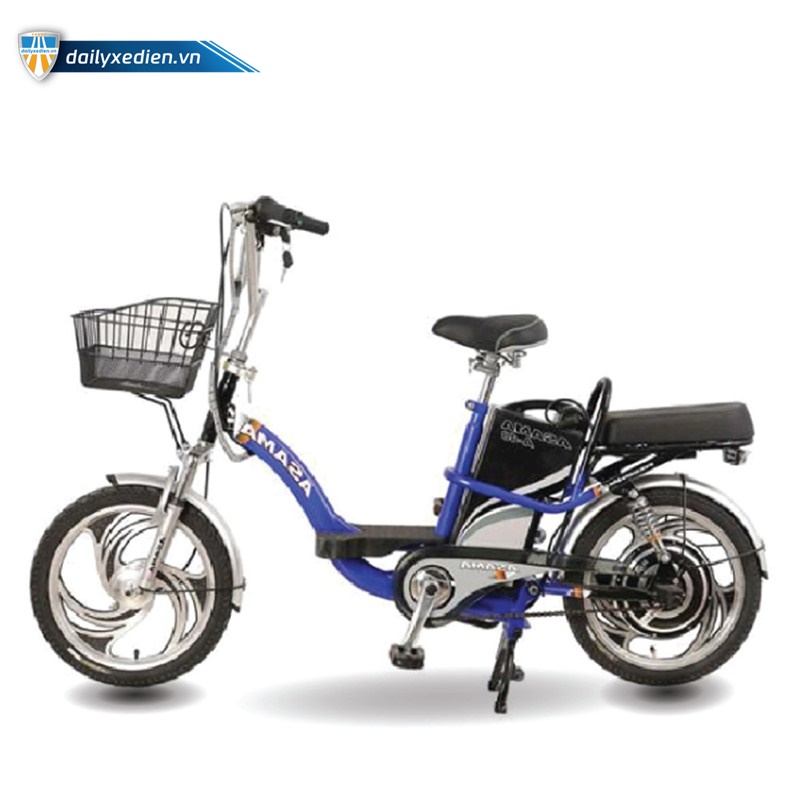 xe đạp điện asama màu xanh dương