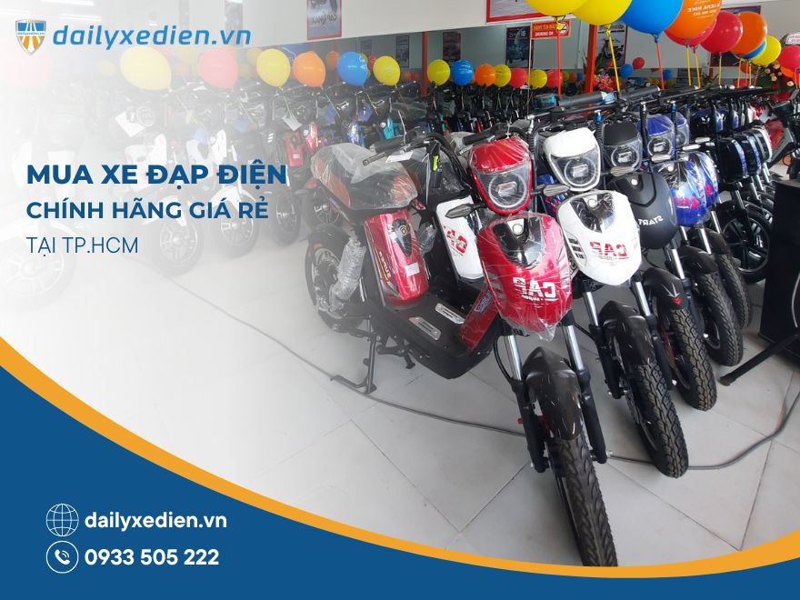 Mua xe đạp điện chính hãng giá rẻ tại TP.HCM