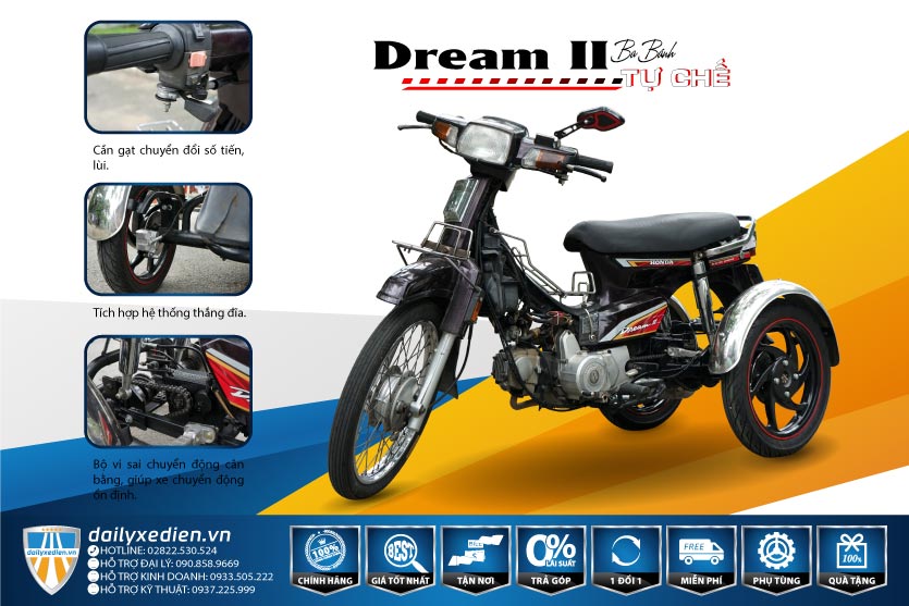 Dream II three-wheeled modified vehicle