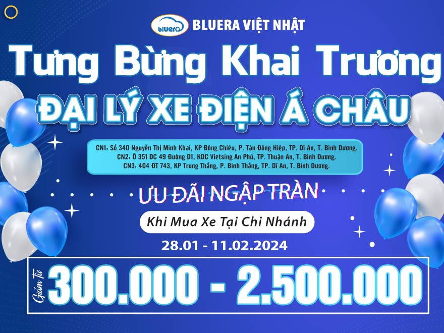 khai trương Đại Lý Xe Điện Á Châu tại Bình Dương