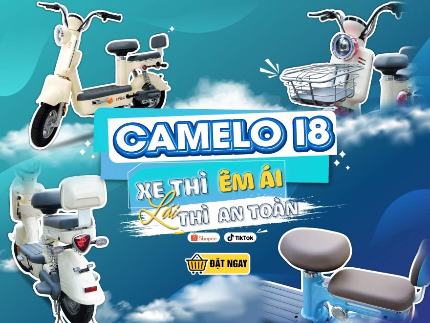 xe đạp điện Camelo I8 – Xe thì êm ái, lái thì an toàn
