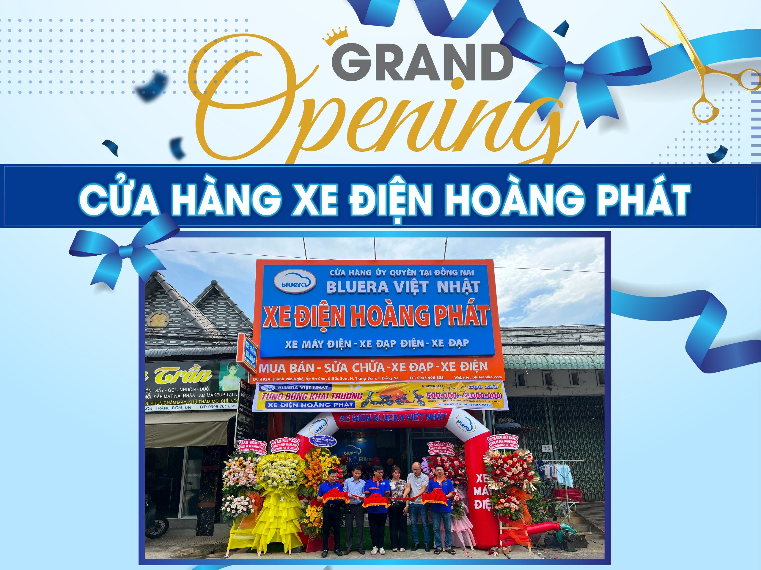 Khai trương cửa hàng xe điện Hoàng Phát - Trảng Bom, Đồng Nai