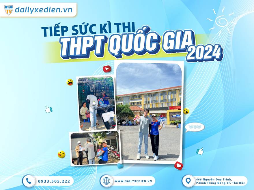 Bluera Việt Nhật và AI Ebike tiếp sức mùa thi THPT 2024
