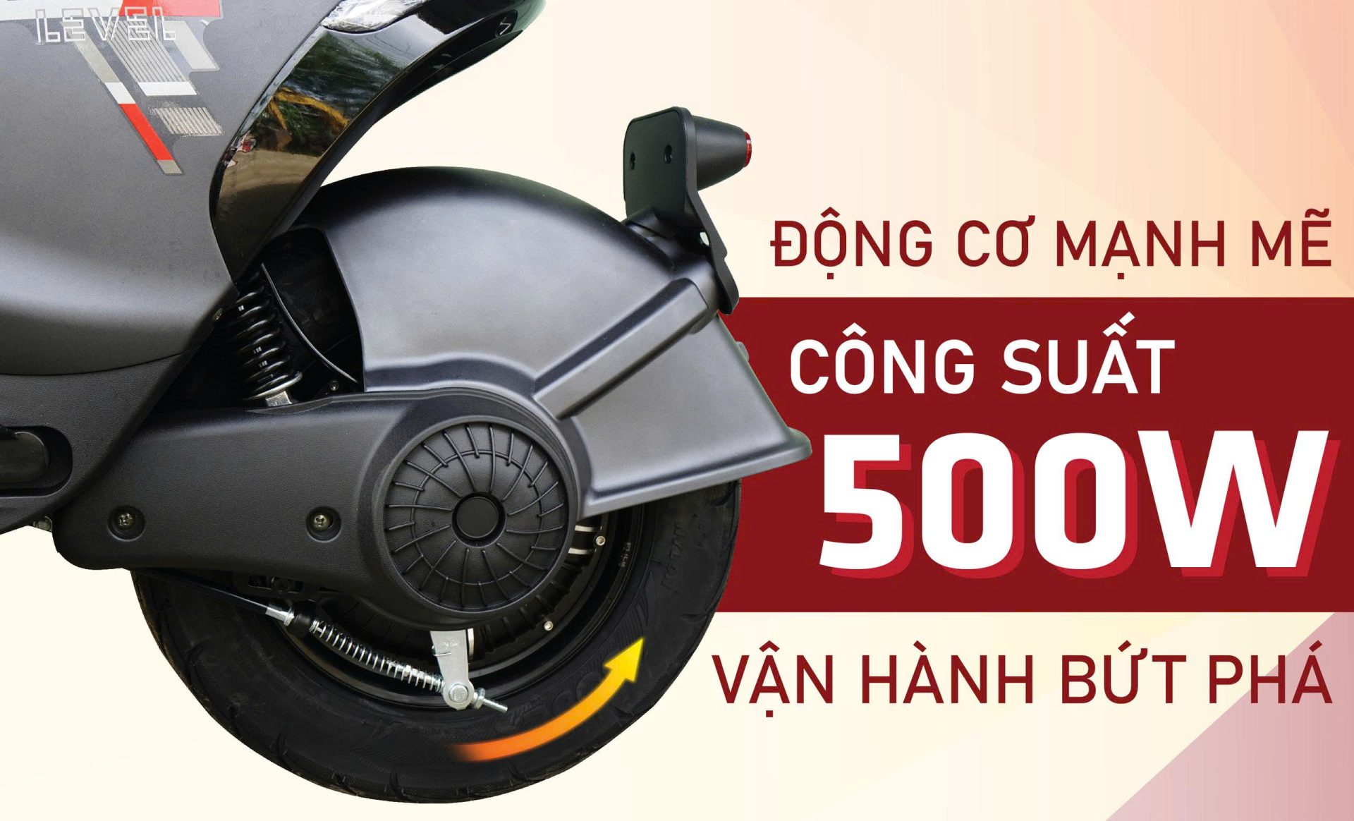Động cơ mạnh mẽ công suất 500W xe đạp điện AIE MS1