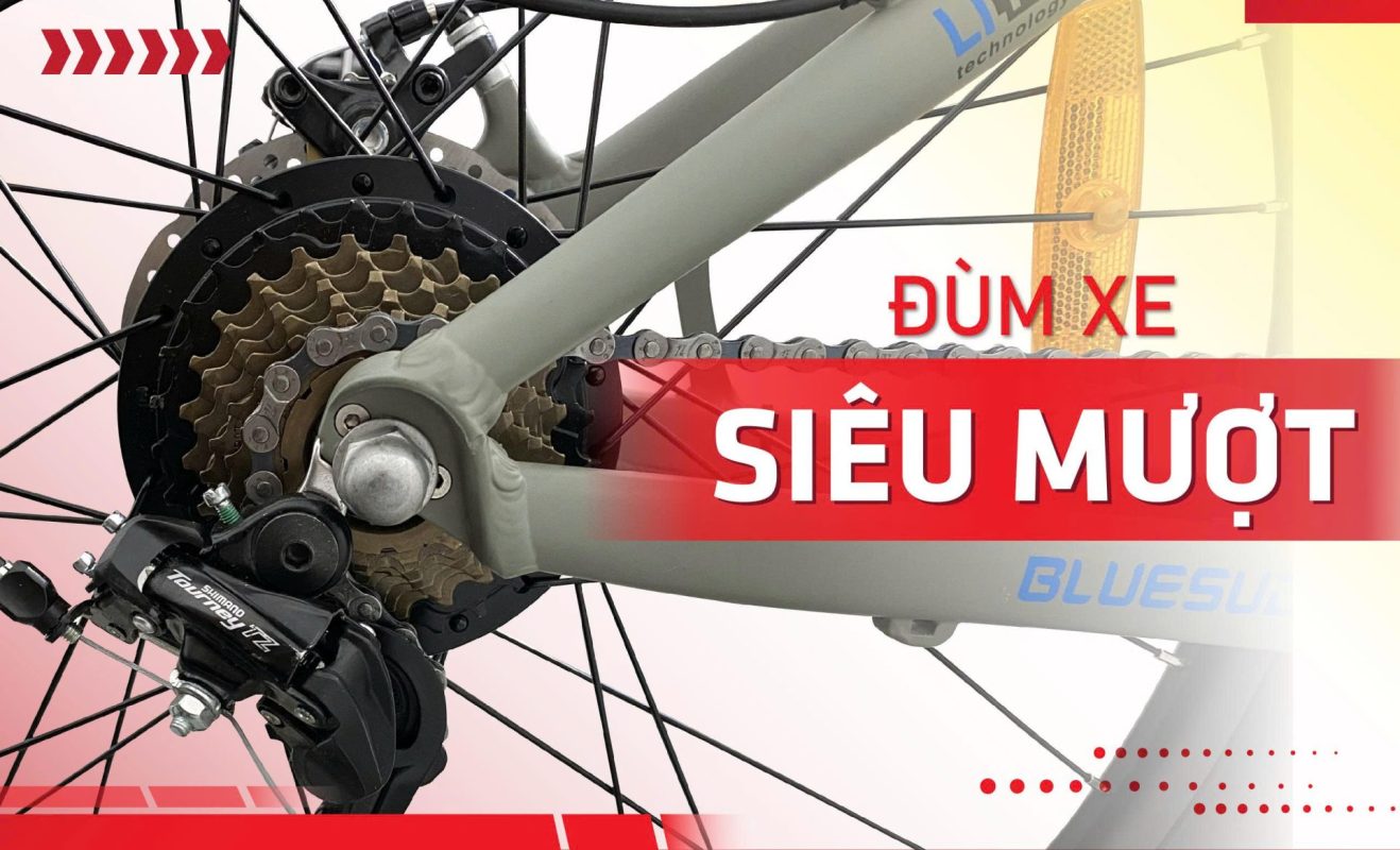 Đùm xe đạp trợ lực Bluesuda EM15
