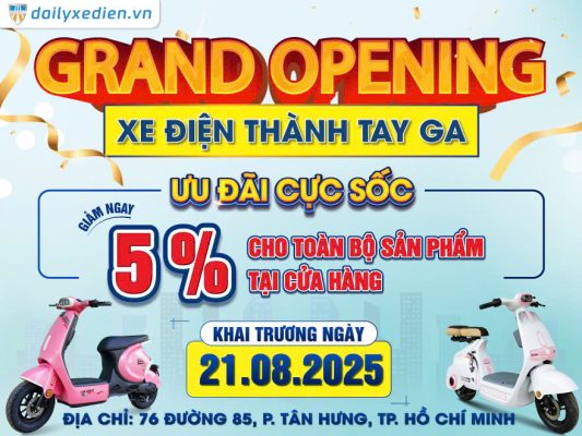 Khai Trương Cửa Hàng Xe Điện Chính Hãng Bluera Việt Nhật Thành Tay Ga Tại TP. Hồ Chí Minh