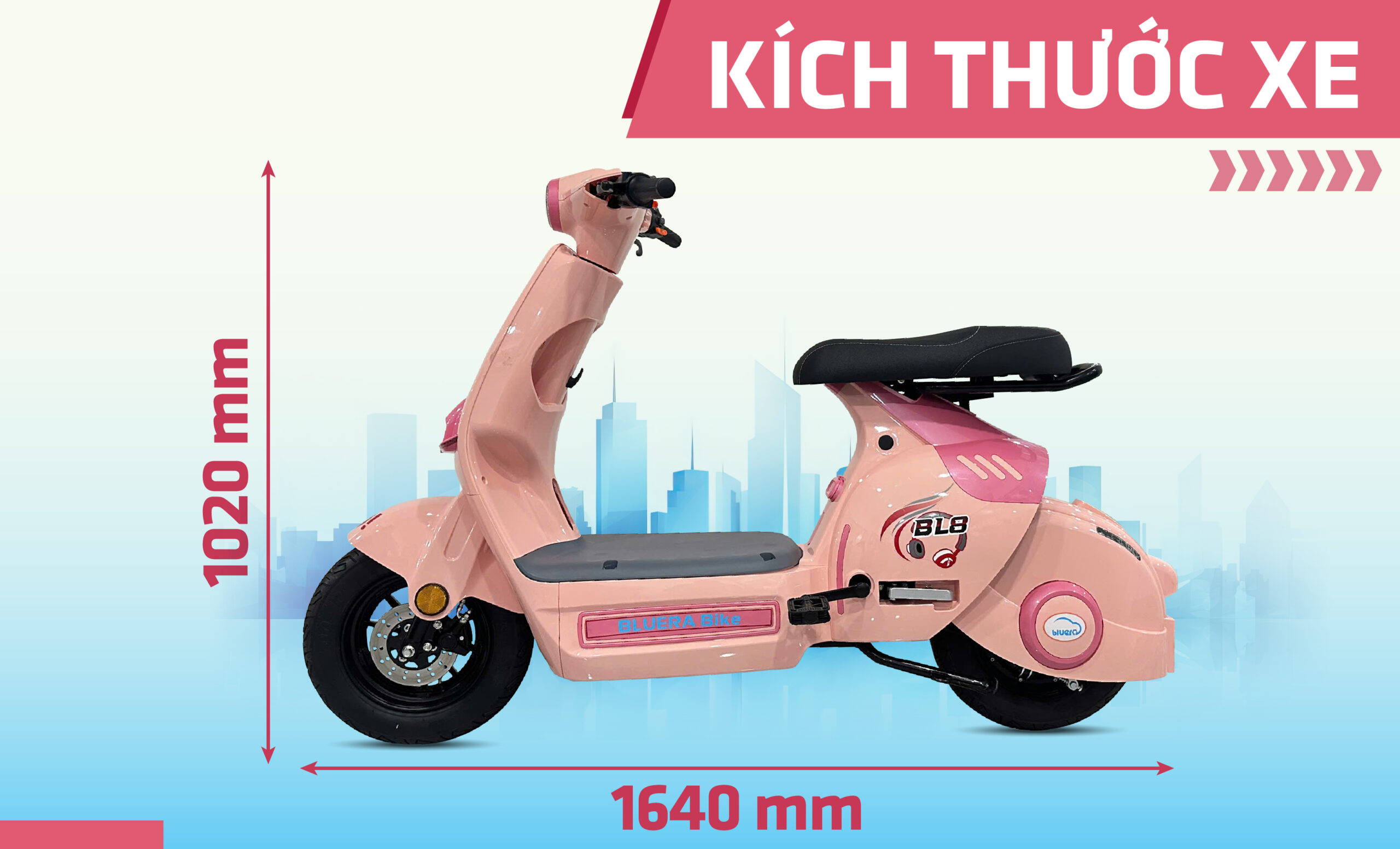 Kích thước xe Bluera BL8