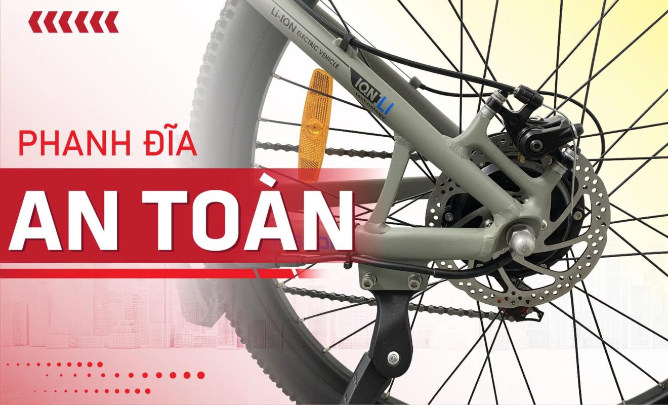 Phanh xe đạp trợ lực Bluesuda EM15