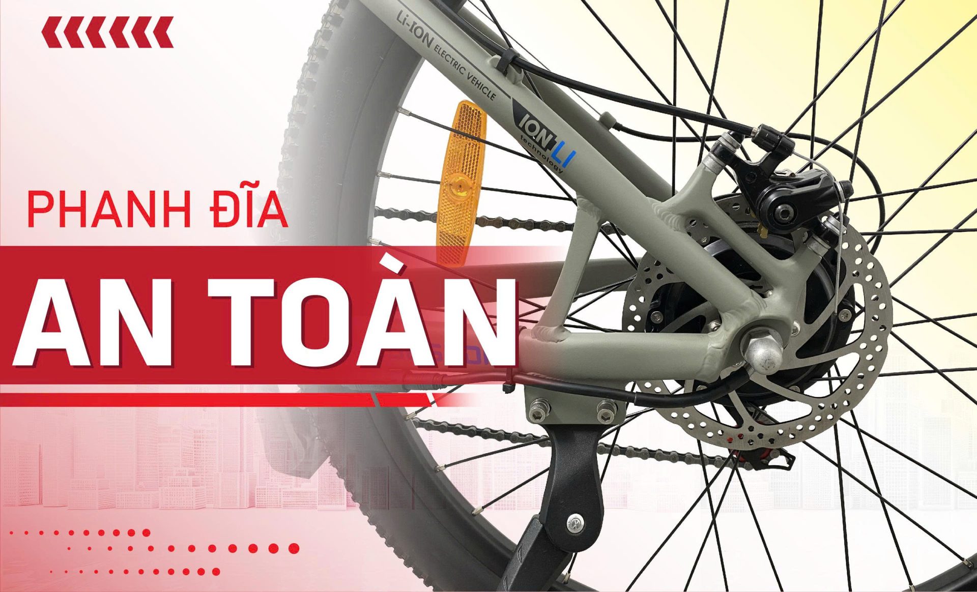 Phanh xe đạp trợ lực Bluesuda EM15