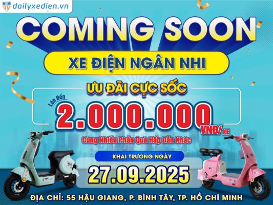 Coming Soon: Khai Trương Cửa Hàng Xe Điện Bluera Việt Nhật Chính Hãng Ngân Nhi Tại TP. Hồ Chí Minh