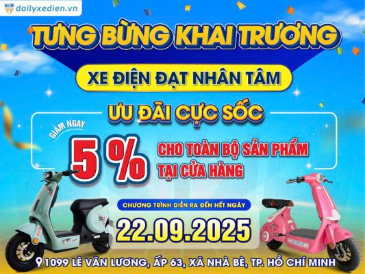 Khai Trương Cửa hàng Xe Điện Chính Hãng Bluera Việt Nhật Đạt Nhân Tâm - Nhiều Khuyến Mãi Hấp Dẫn Đang Chờ Bạn