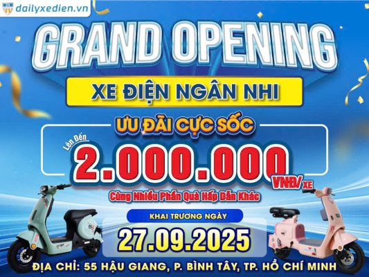 Khai Trương Cửa Hàng Xe Điện Bluera Việt Nhật Chính Hãng Ngân Nhi Tại TP. Hồ Chí Minh