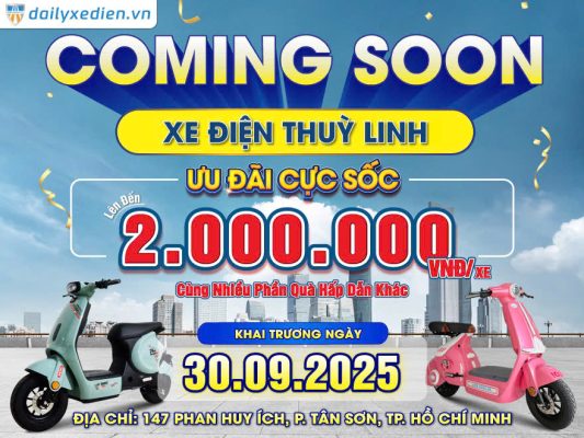 Bluera Việt Nhật Sắp Khai Trương Cửa Hàng Xe Điện Chính Hãng Thùy Linh tại TP.HCM