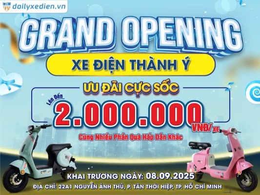 Khai Trương Bùng Nổ: Cửa Hàng Xe Điện Bluera Việt Nhật Chính Hãng Thành Ý Tại TP.HCM