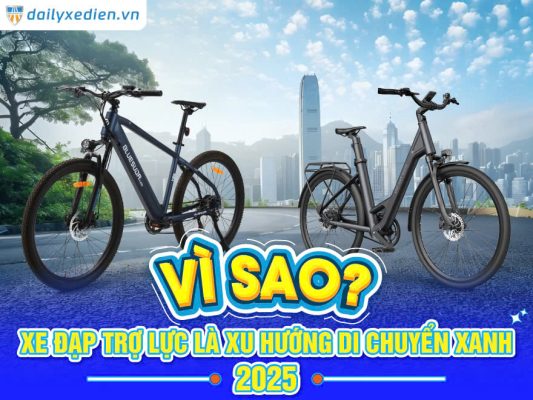 Vì sao xe đạp trợ lực là xu hướng di chuyển xanh 2025?