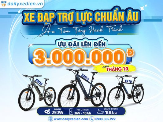 Khuyến Mãi Xe Đạp Trợ Lực Bluesuda Giảm Tới 3 triệu Chỉ Trong Tháng 10