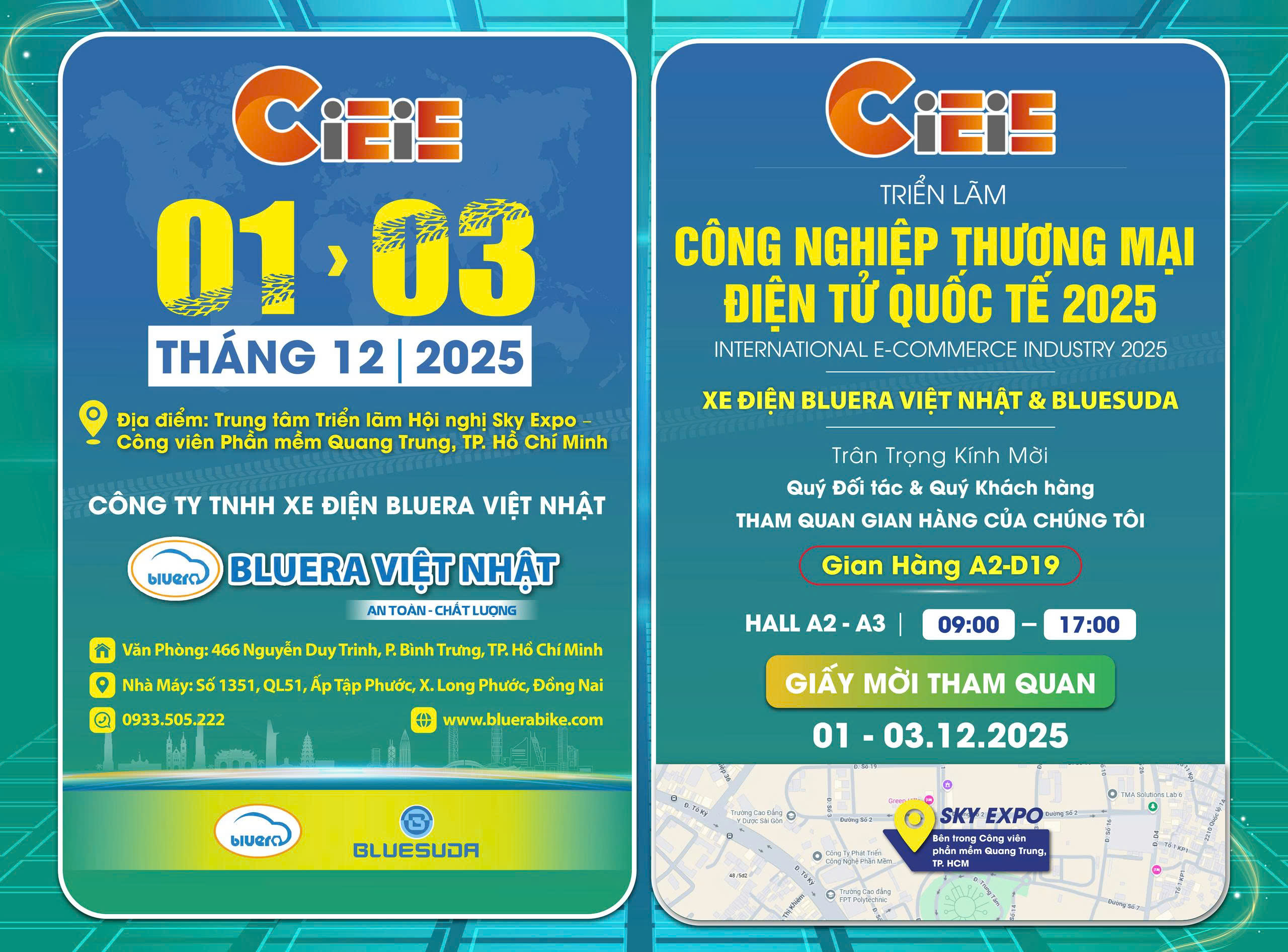 CIEIE 2025 CHỜ ĐÓN: BLUERA VIỆT NHẬT RA MẮT CÁC TUYỆT TÁC XE ĐIỆN PHÂN KHÚC ĐỘC ĐÁO!