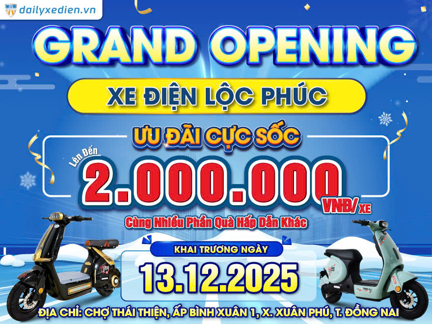 Khai trương xe điện Lộc Phúc tại Đồng Nai