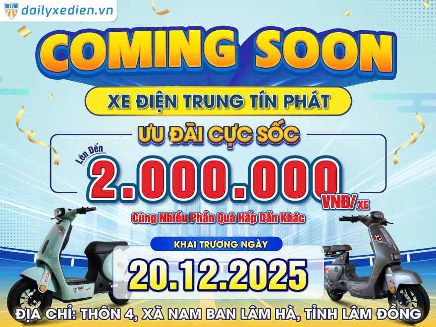 Coming Soon: Khai Trương Cửa hàng Xe Điện Chính hãng BLUERA Việt Nhật tại Lâm Đồng