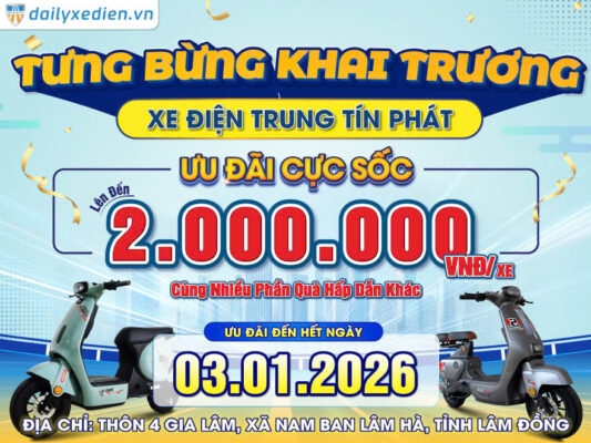 Tưng bừng khai trương cửa hàng Xe điện Trung Tín Phát tại Lâm Đồng