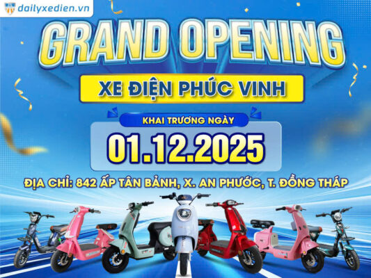 Tưng Bừng Khai Trương Xe Điện Chính Hãng Bluera Việt Nhật Phúc Vinh: Đưa Kỷ Nguyên Xanh Đến Đồng Tháp!