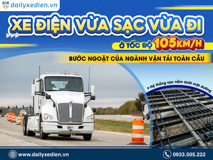 XE ĐIỆN VỪA SẠC VỪA ĐI Ở TỐC ĐỘ 105 KM/H