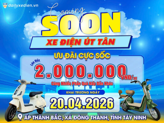 Sắp khai trương xe điện Bluera Việt Nhật Út Tân Tây Ninh