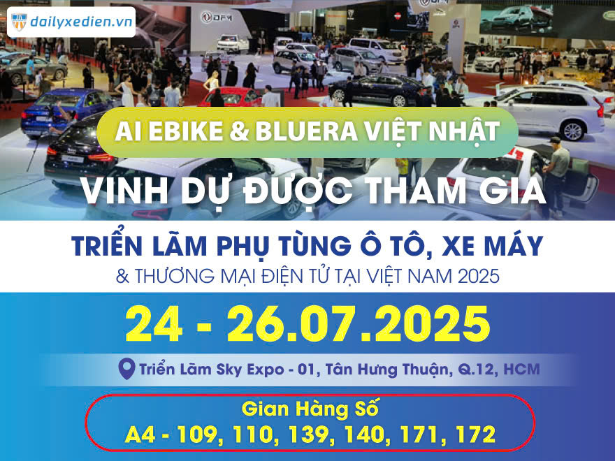Bluera Việt Nhật & AI EBIKE Tâm Điểm Công Nghệ Xe Điện Tại Triển Lãm SKY EXPO 2025