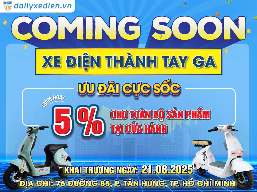Coming Soon: Khai Trương Cửa Hàng Xe Điện Chính Hãng Bluera Việt Nhật Thành Tay Ga Tại TP. Hồ Chí Minh