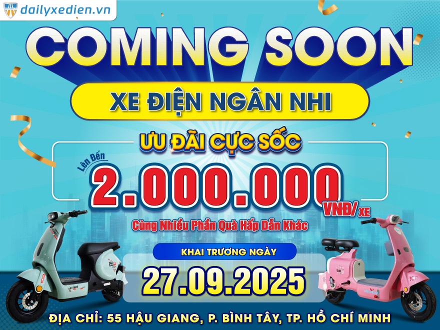 Coming Soon: Khai Trương Cửa Hàng Xe Điện Bluera Việt Nhật Chính Hãng Ngân Nhi Tại TP. Hồ Chí Minh